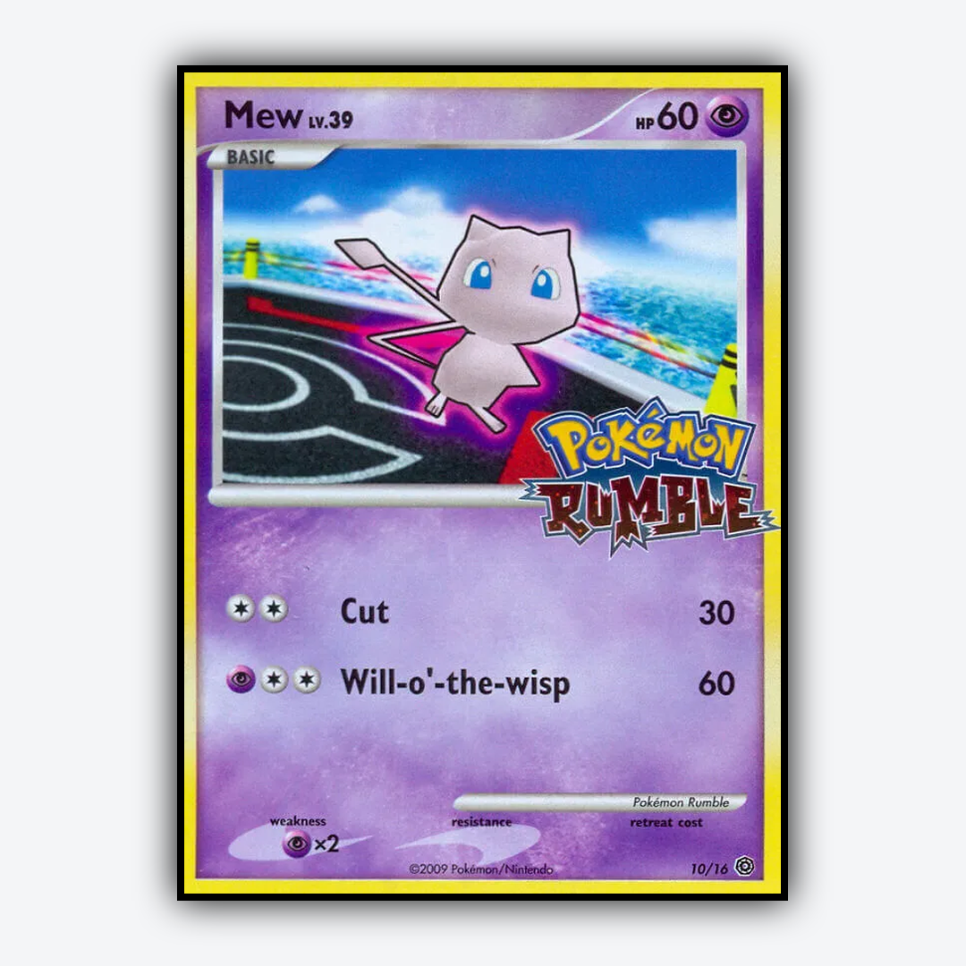 Mew 010/16 - Pokémon Rumble Set - Card Rug