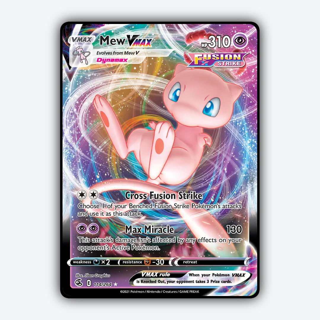 Mew VMAX 114/264 - Fusion Strike Set - Card Rug