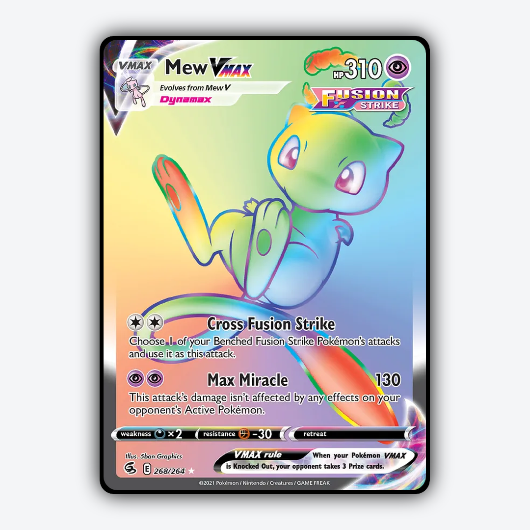 Mew VMAX 268/264 - Fusion Strike Set - Card Rug