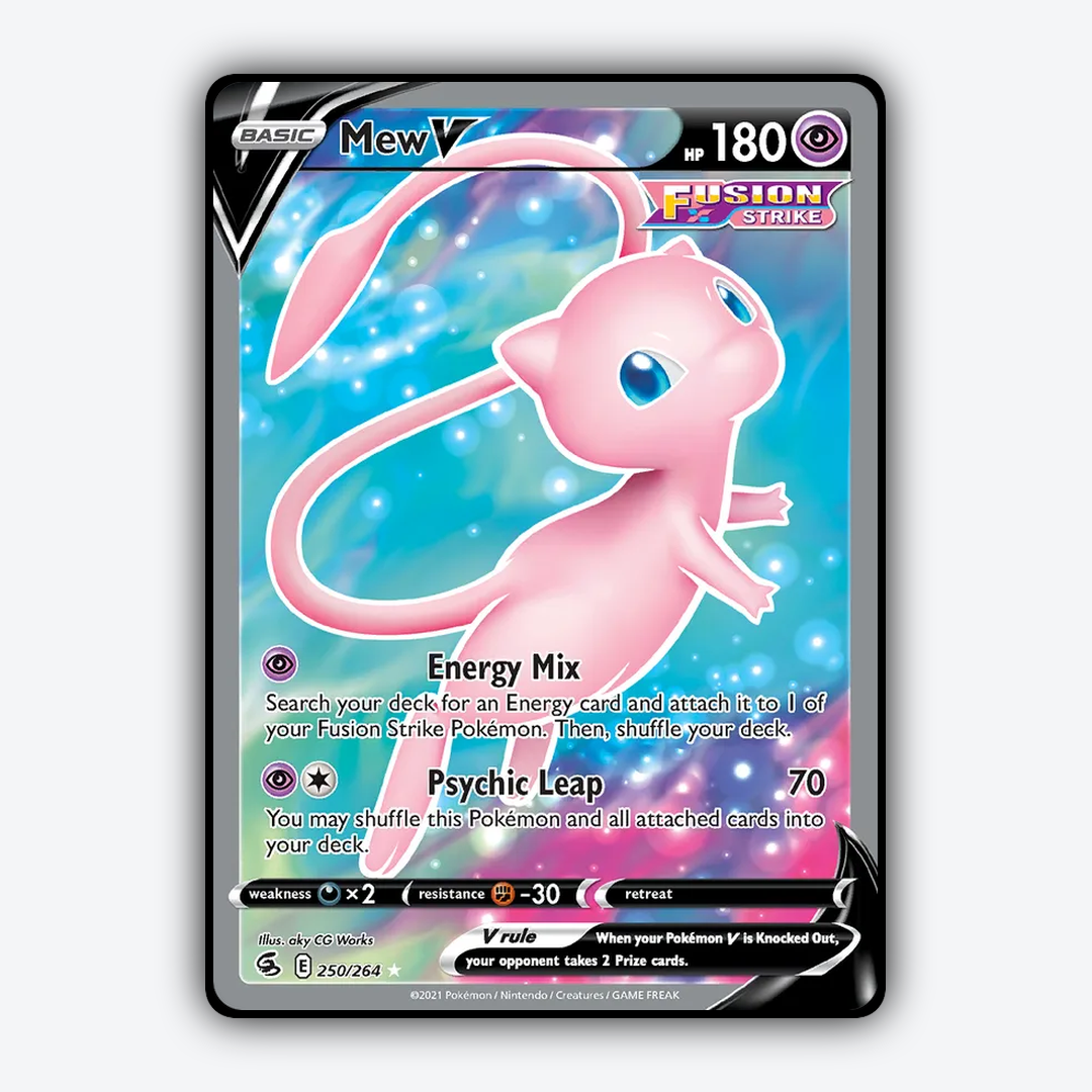 Mew V 250/264 - Fusion Strike Set - Card Rug