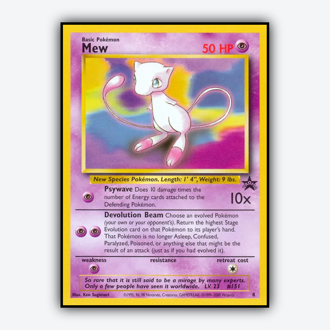 Mew #8 - Wizards Black Star Promos Set - Card Rug