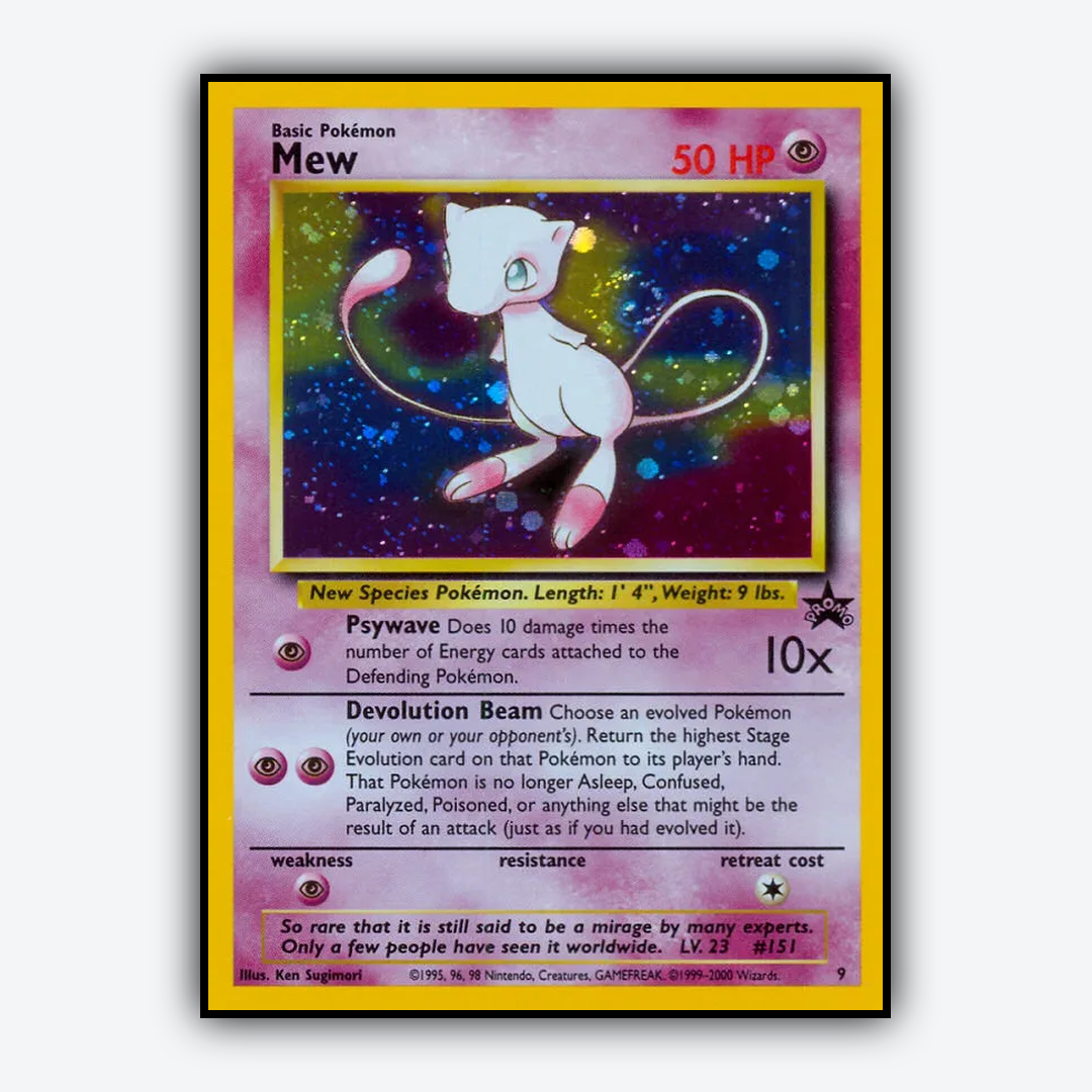 Mew #9 - Wizards Black Star Promos Set - Card Rug
