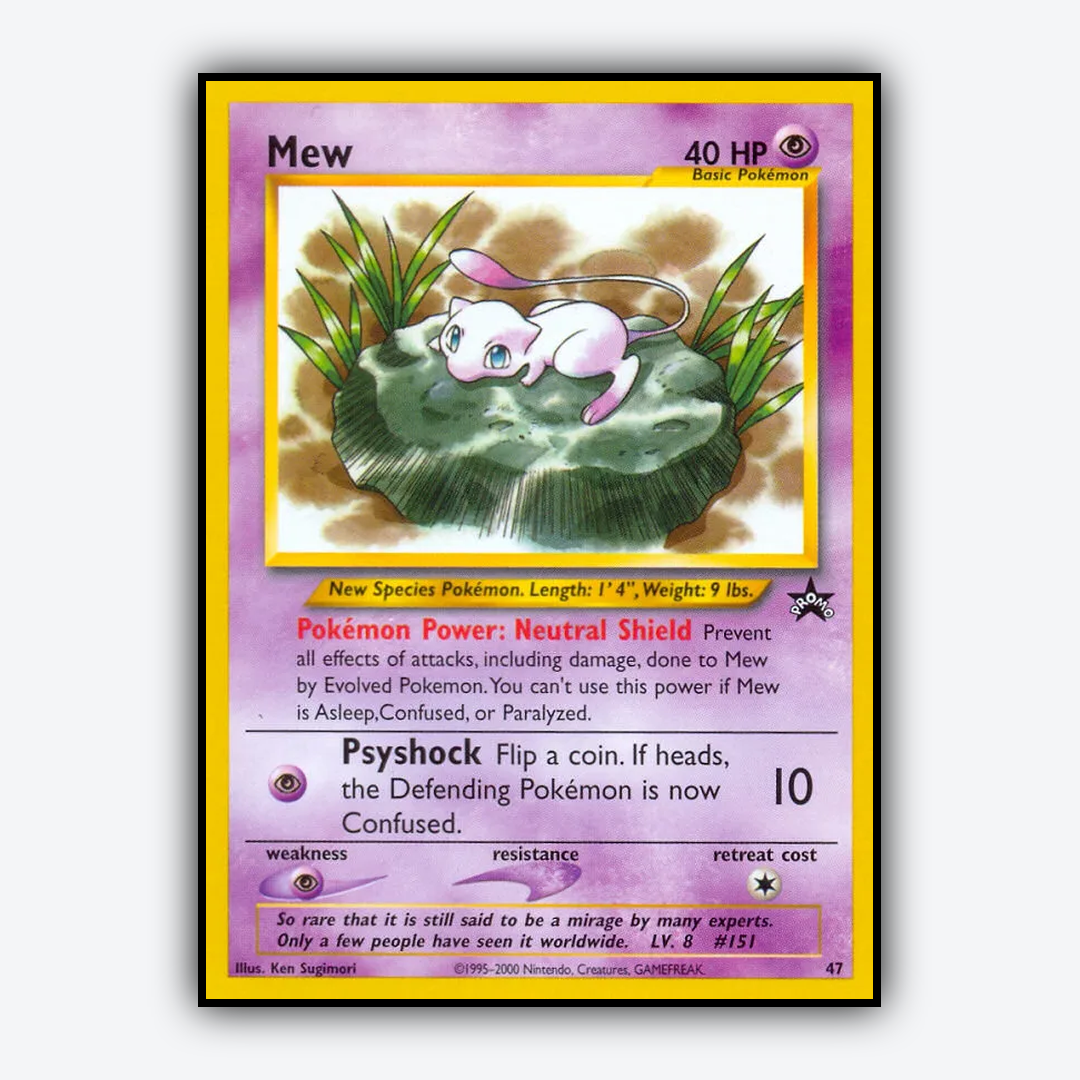 Mew #47 - Wizards Black Star Promos Set - Card Rug
