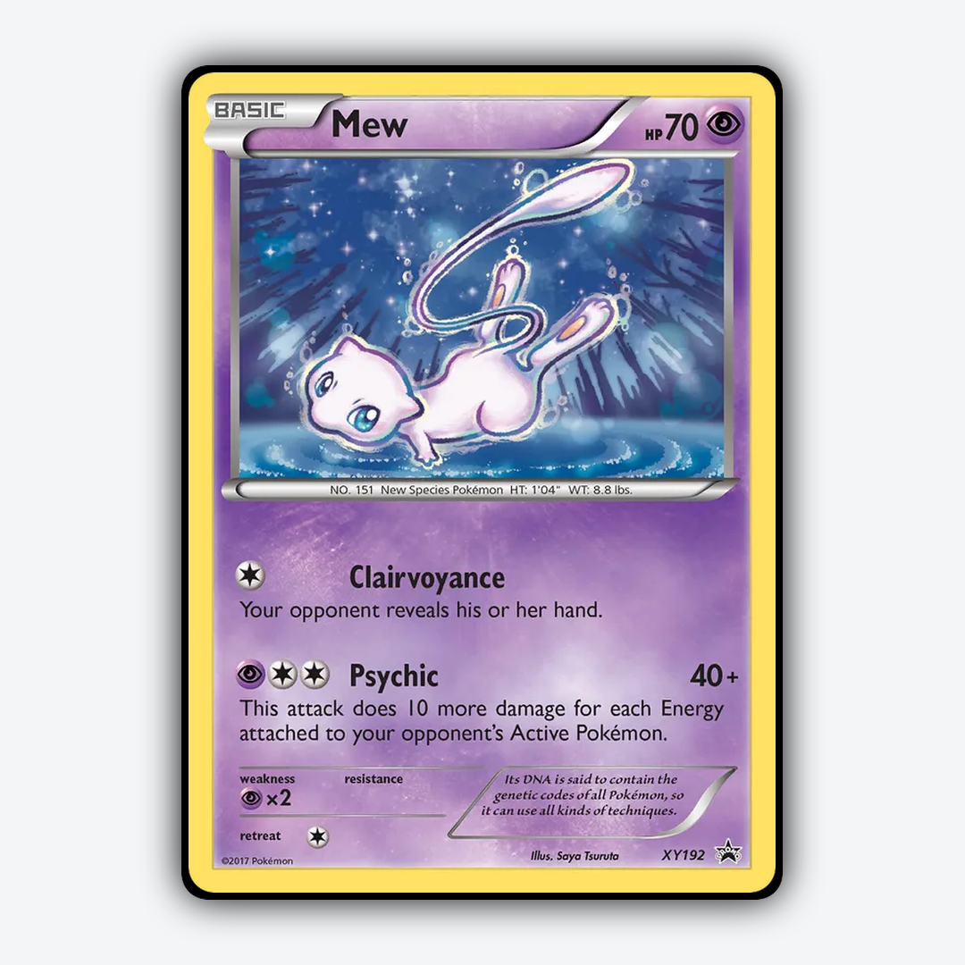 Mew #192 - XY Black Star Promos Set - Card Rug