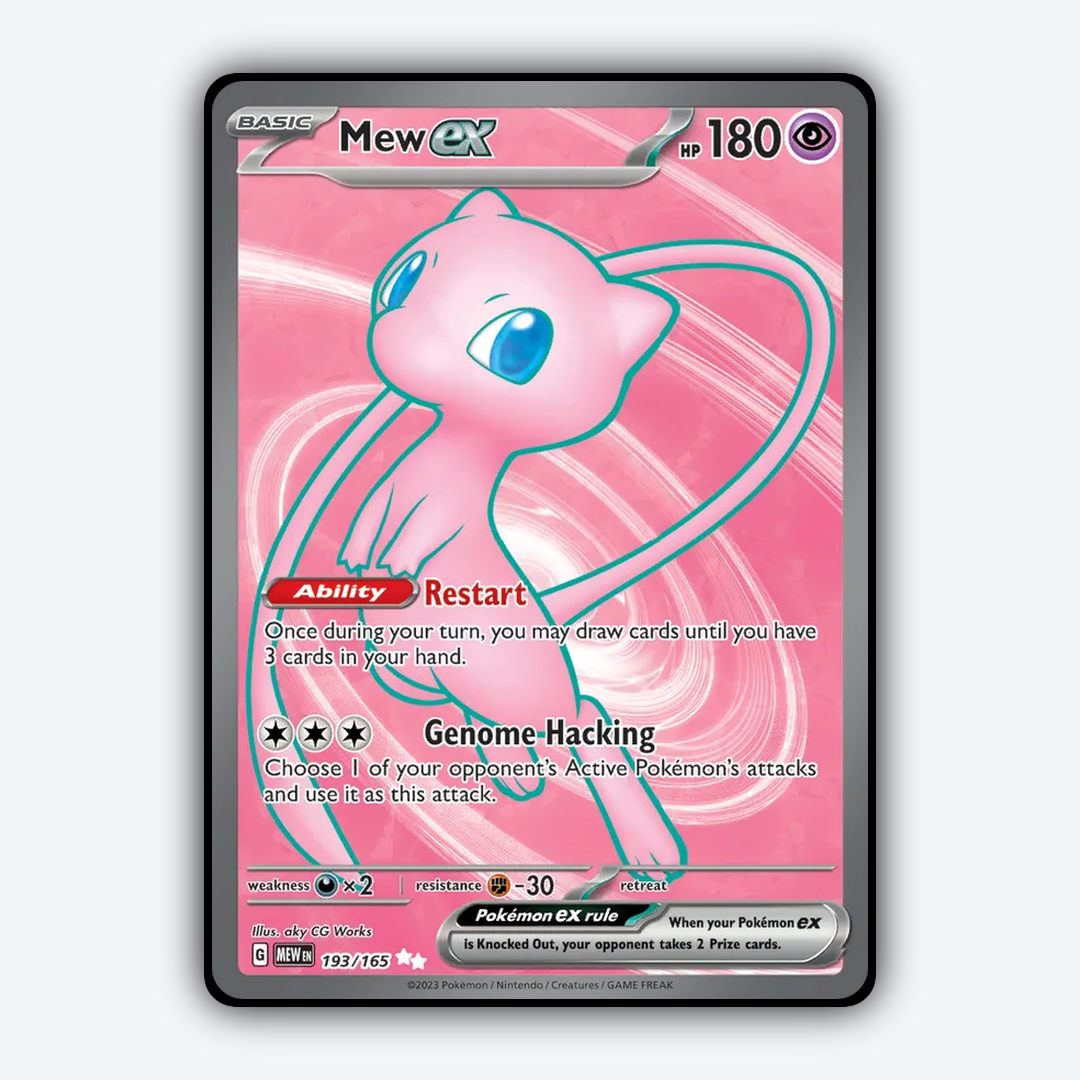 Mew ex #193 - 151 Set - Card Rug