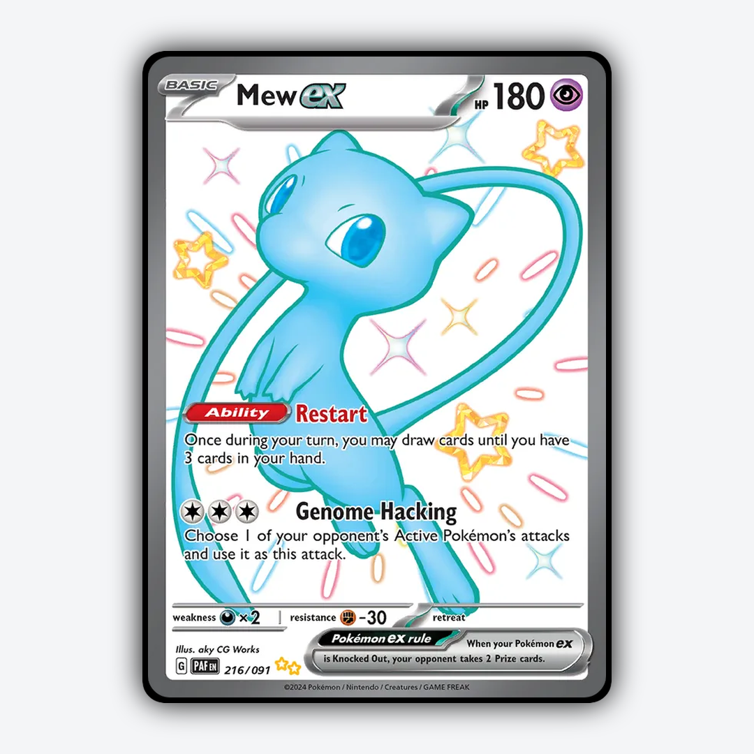Mew ex #216 - Paldean Fates Set - Card Rug