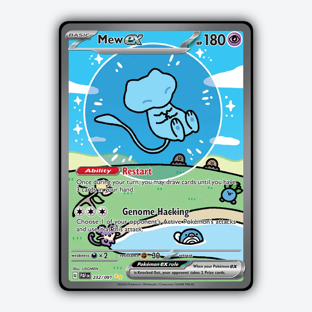 Mew ex #232 - Paldean Fates Set - Card Rug