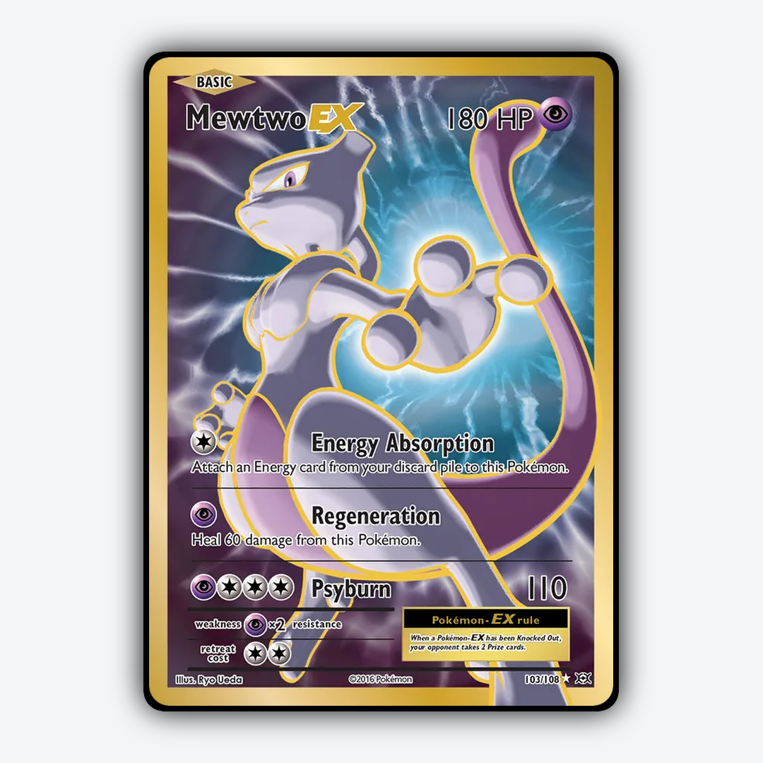 Mewtwo-EX #103 - Evolutions Set - Card Rug