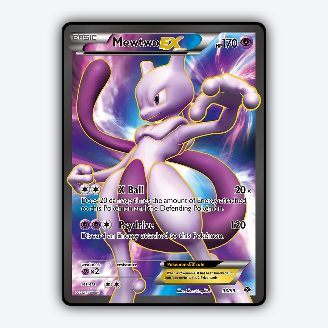 Mewtwo-EX 098/99 - Next Destinies Set - Card Rug