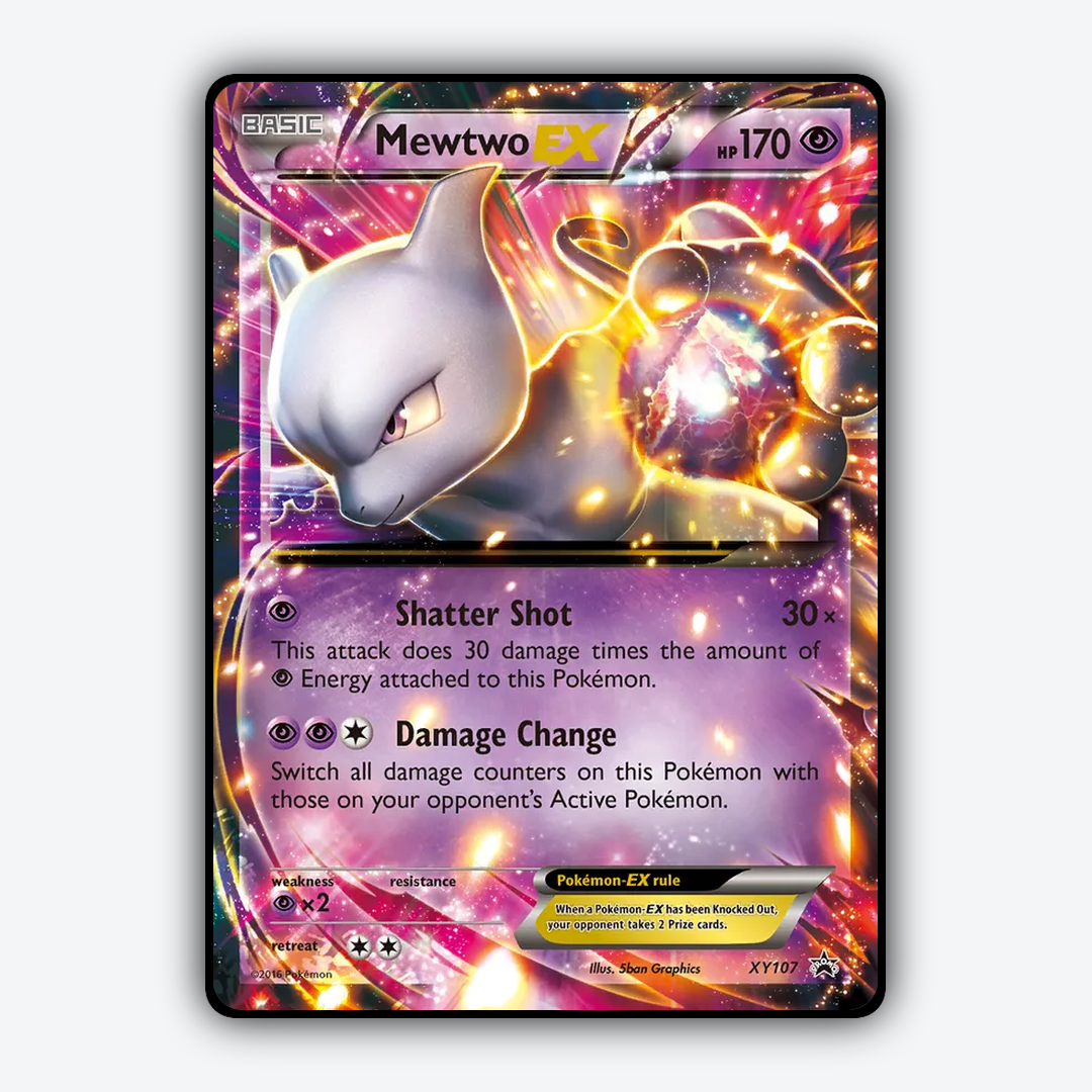 Mewtwo-EX #107 - XY Black Star Promos Set - Card Rug