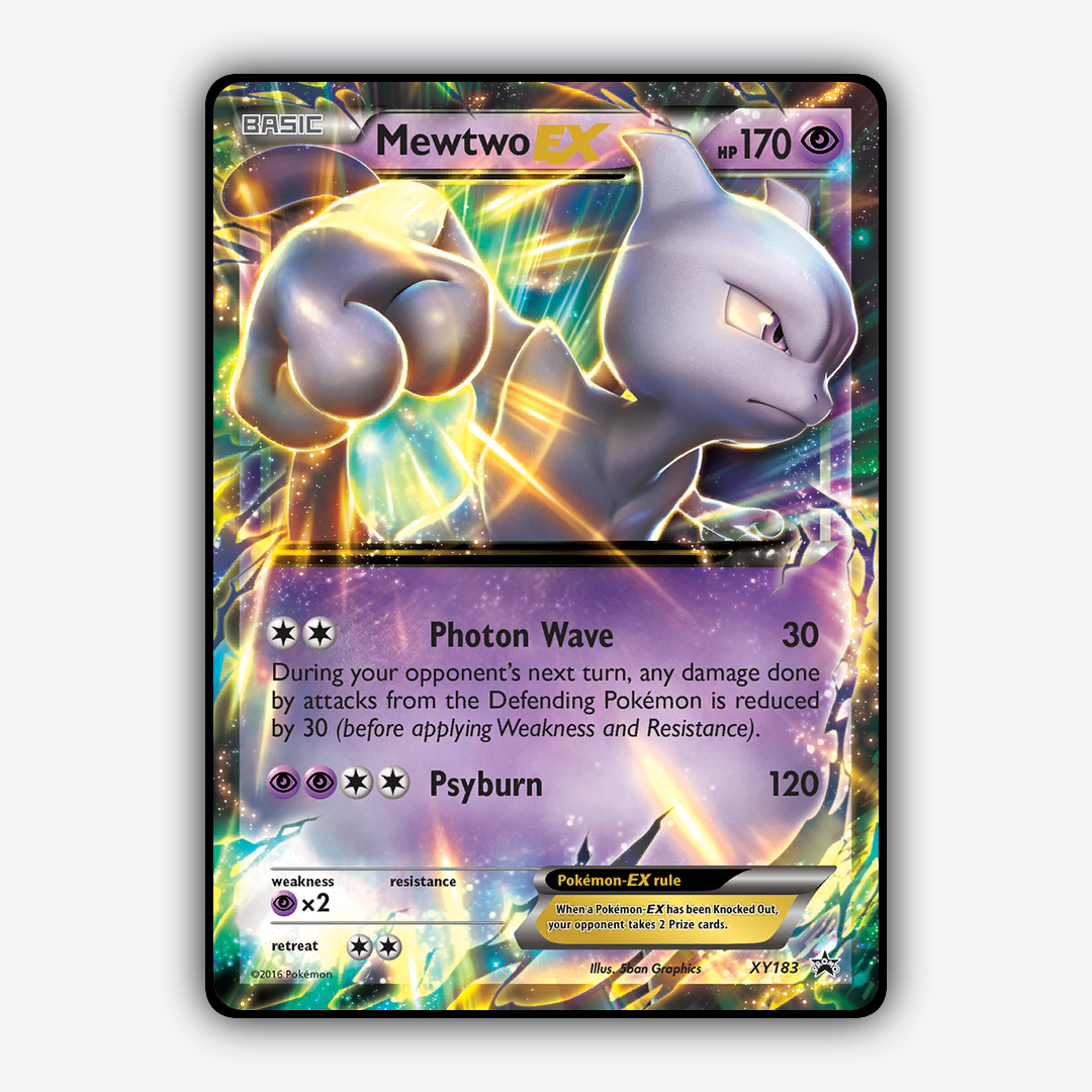 Mewtwo-EX #183 - XY Black Star Promos Set - Card Rug
