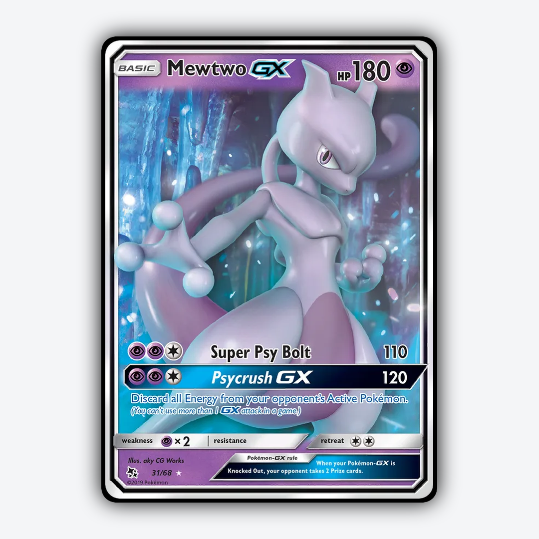 Mewtwo-GX 031/68 - Hidden Fates Set - Card Rug