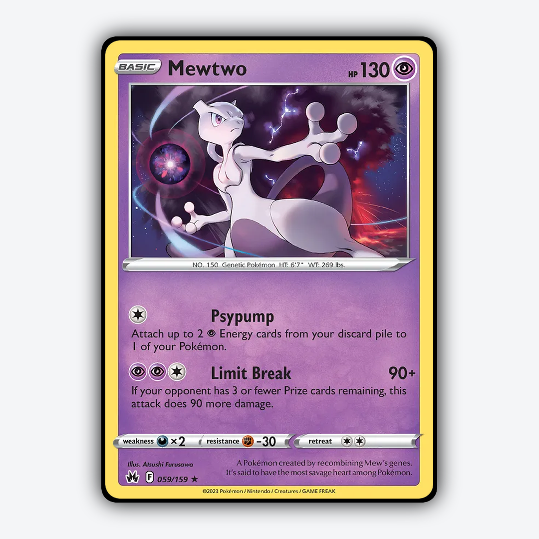 Mewtwo 059/159 - Crown Zenith Set - Card Rug