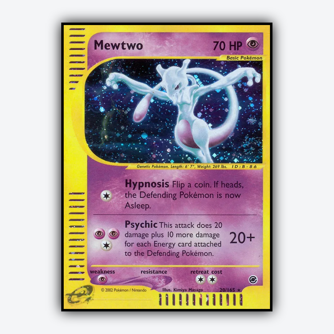 Mewtwo 020/165 - Expedition Base Set - Card Rug