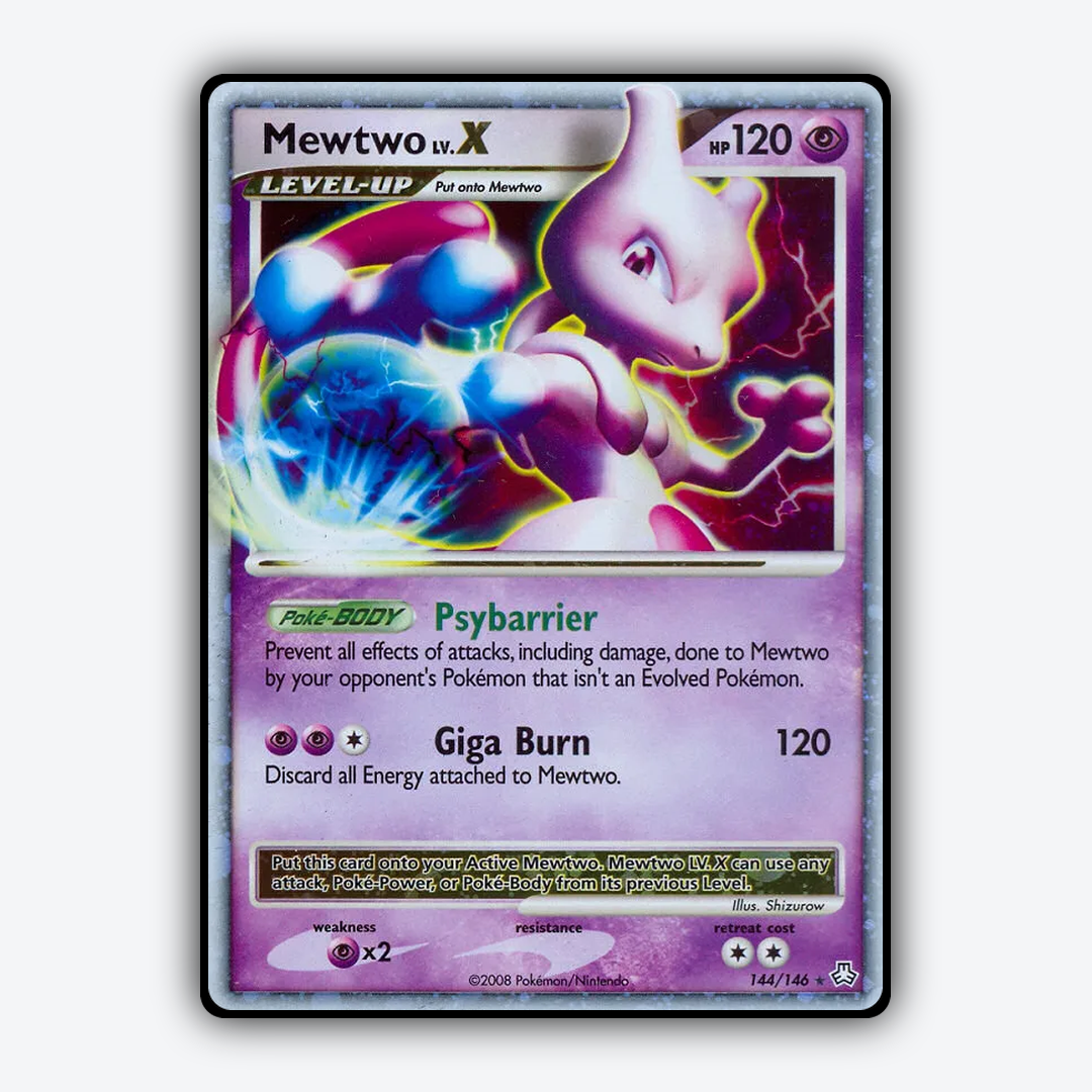 Mewtwo LV.X 144/146 - Legends Awakened Set - Card Rug