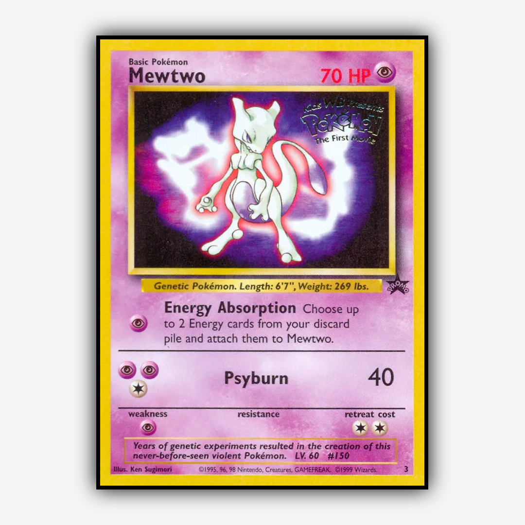 Mewtwo #3 - Wizards Black Star Promos Set - Card Rug