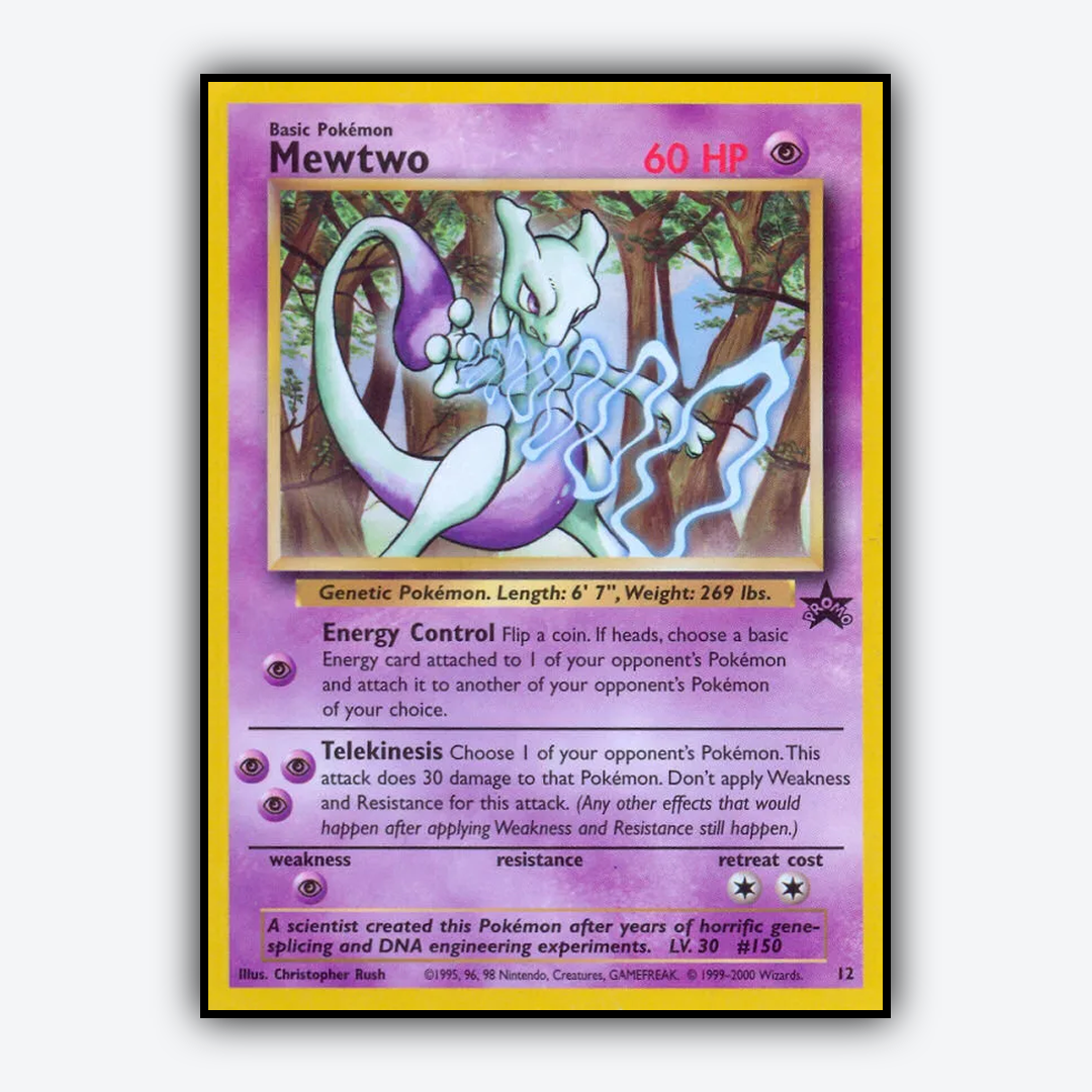 Mewtwo #12 - Wizards Black Star Promos Set - Card Rug