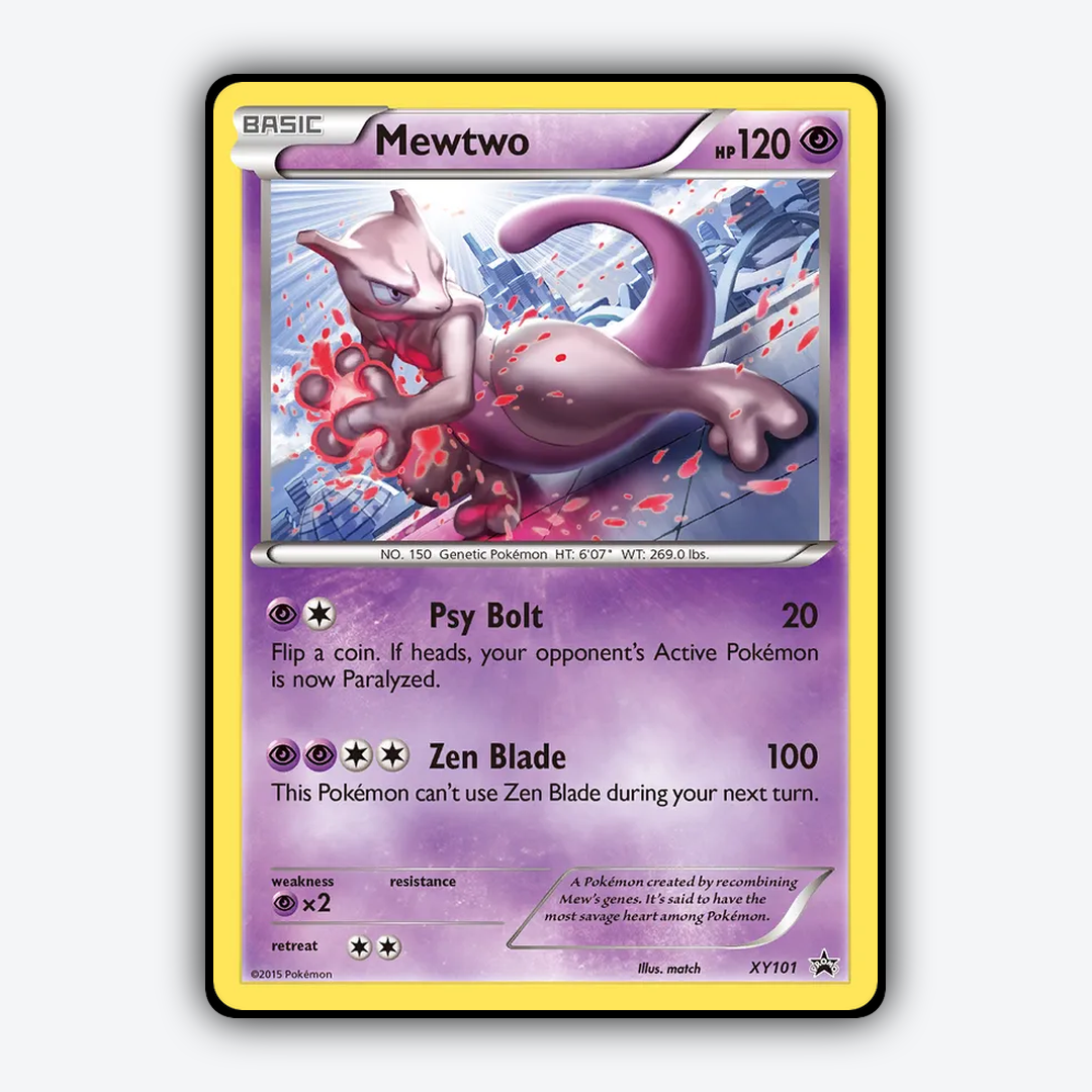 Mewtwo #101 - XY Black Star Promos Set - Card Rug