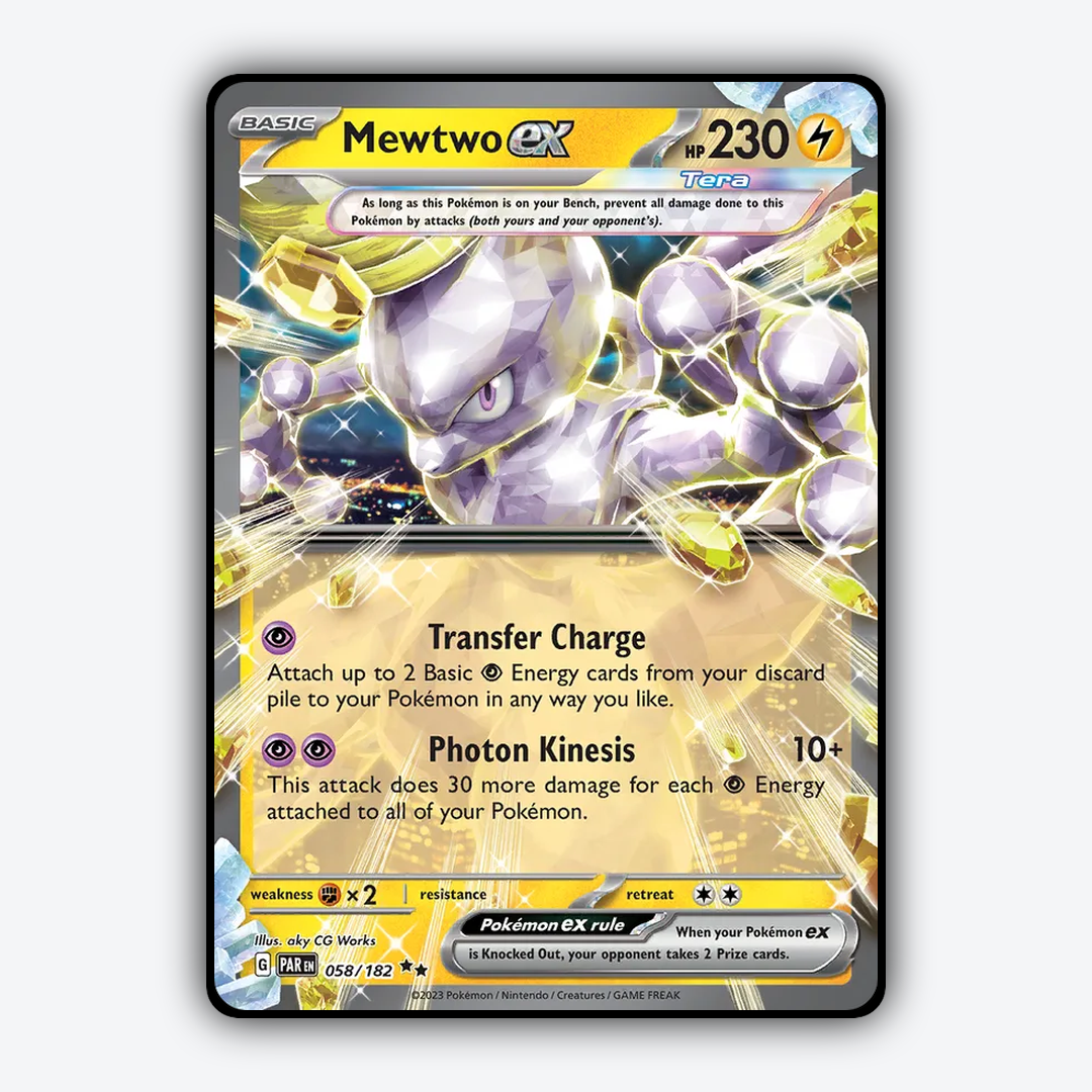 Mewtwo ex #58 - Paradox Rift Set - Card Rug