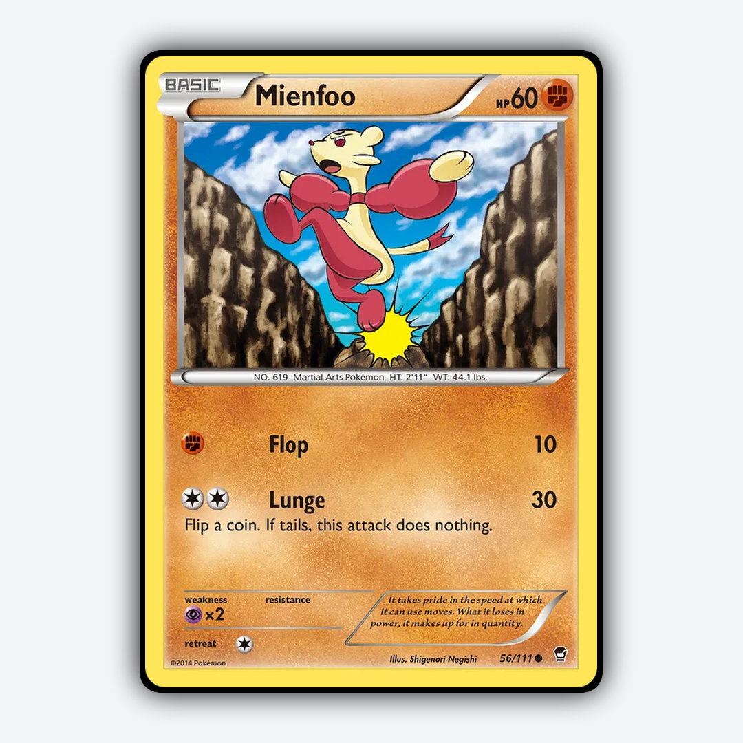 Mienfoo 056/111 - Furious Fists Set - Card Rug