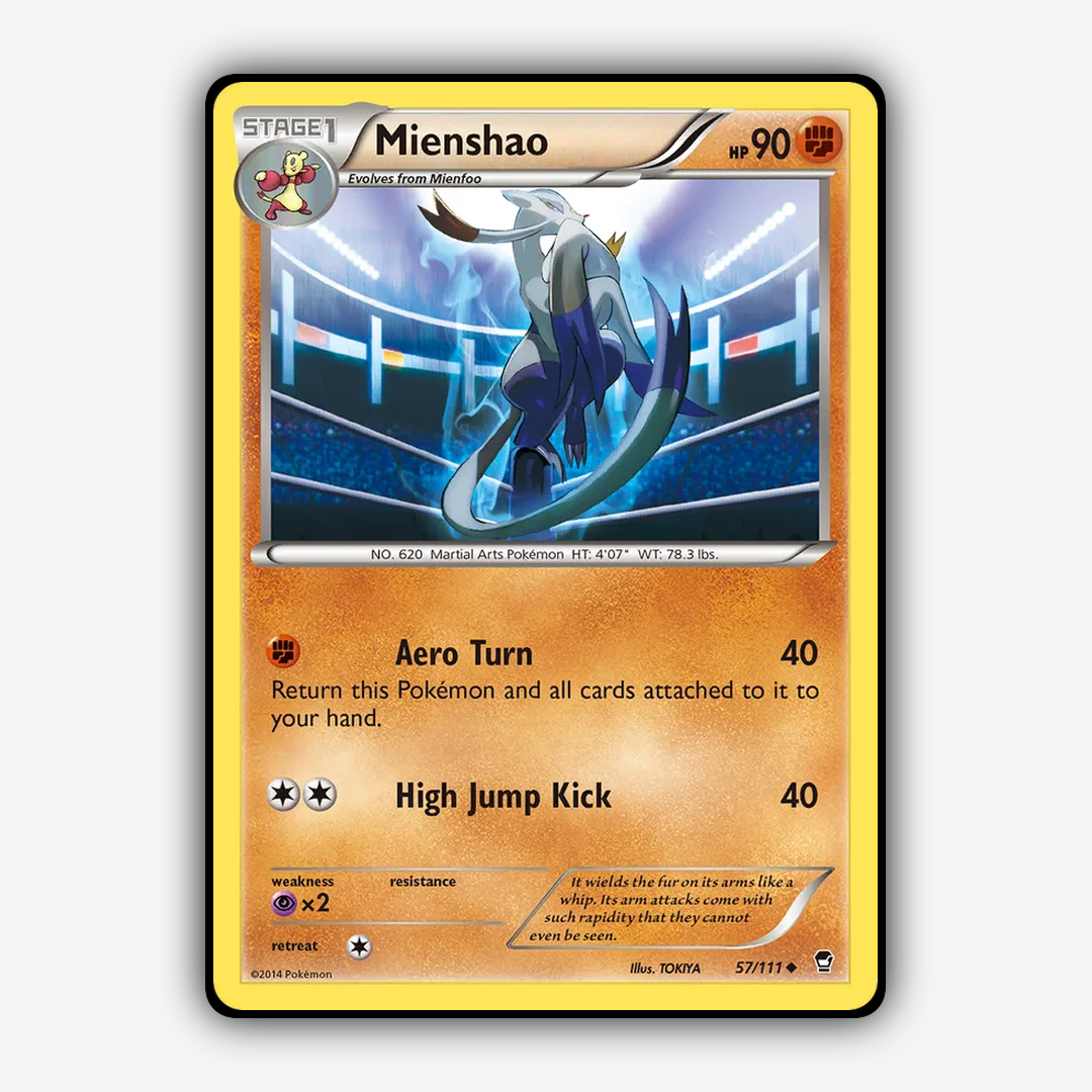 Mienshao 057/111 - Furious Fists Set - Card Rug