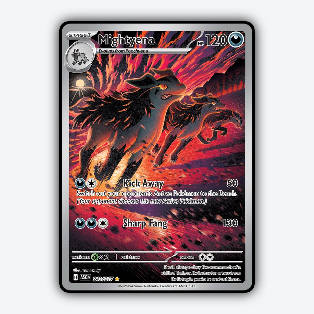 Mightyena 243/217 - Ascended Heroes Set - Card Rug