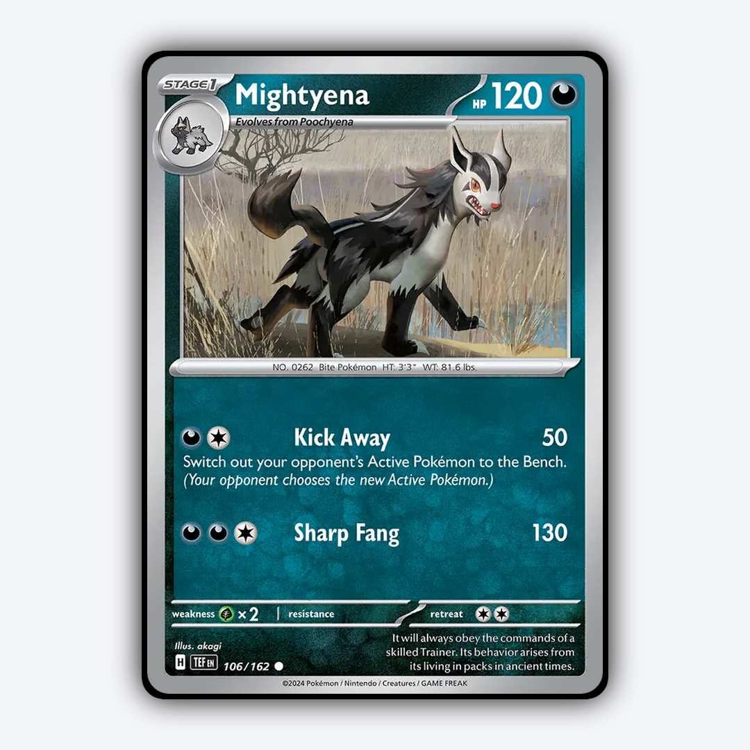 Mightyena 106/162 - Temporal Forces Set - Card Rug