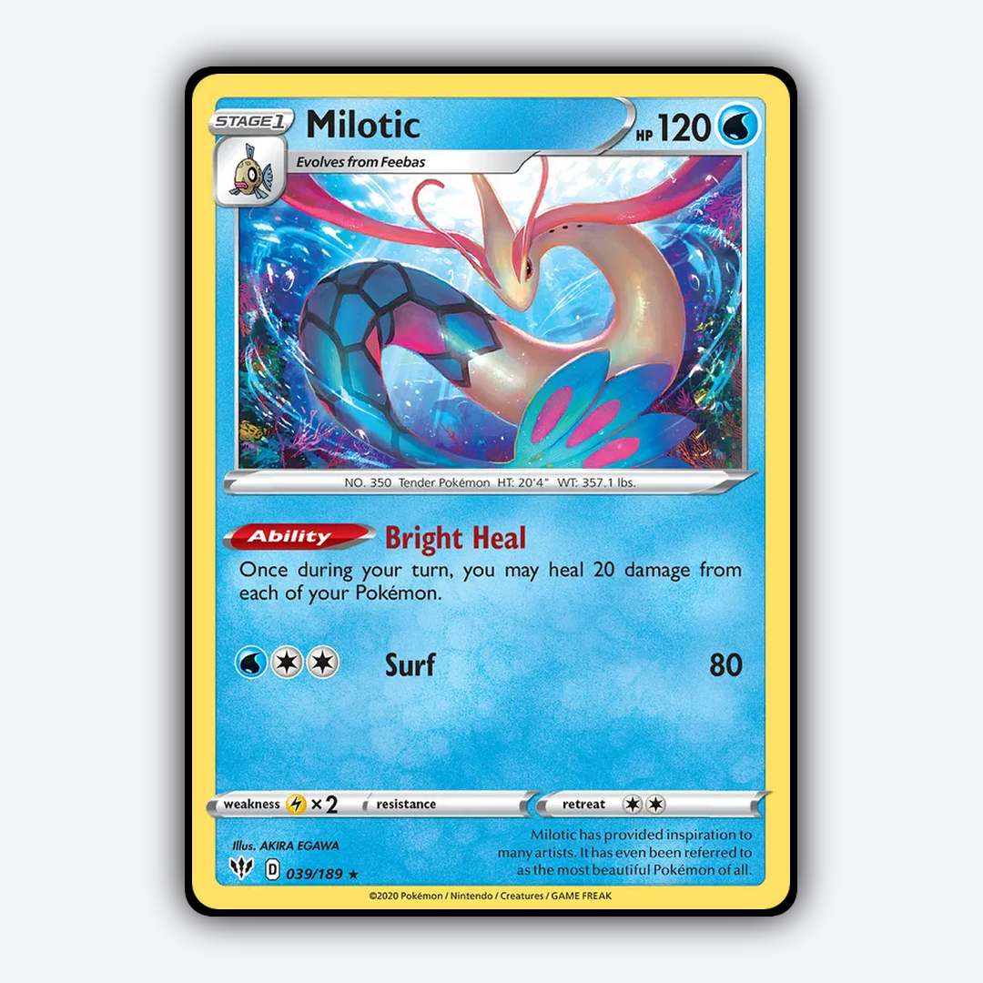 Milotic 039/189 - Darkness Ablaze Set - Card Rug