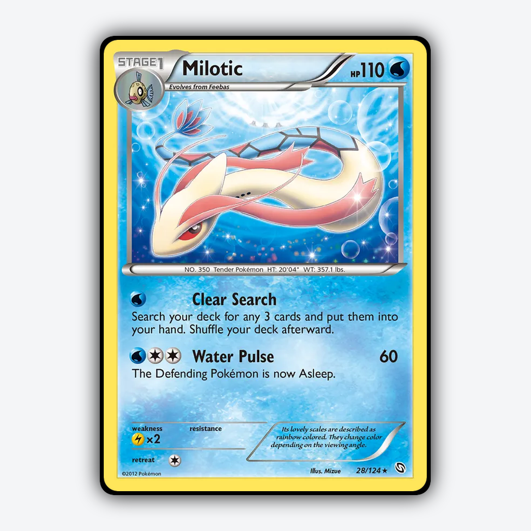 Milotic 028/124 - Dragons Exalted Set - Card Rug