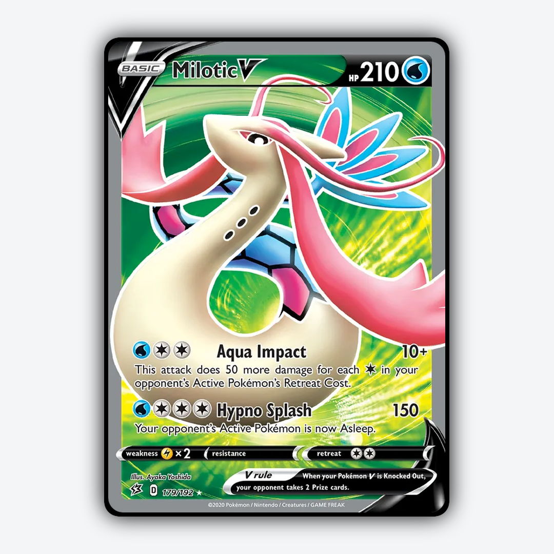 Milotic V 179/192 - Rebel Clash Set - Card Rug