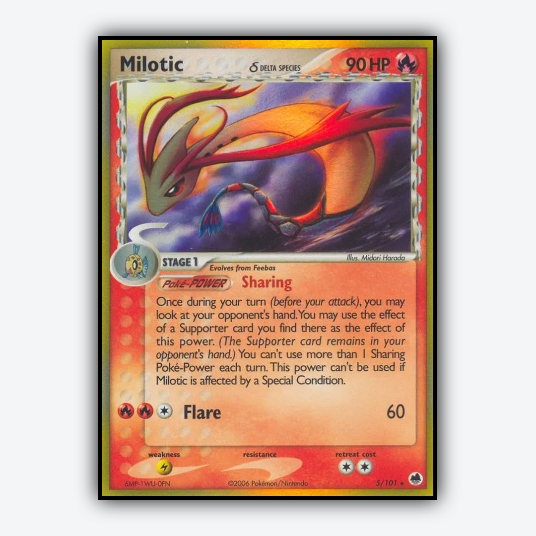 Milotic δ 005/101 - Dragon Frontiers Set - Card Rug