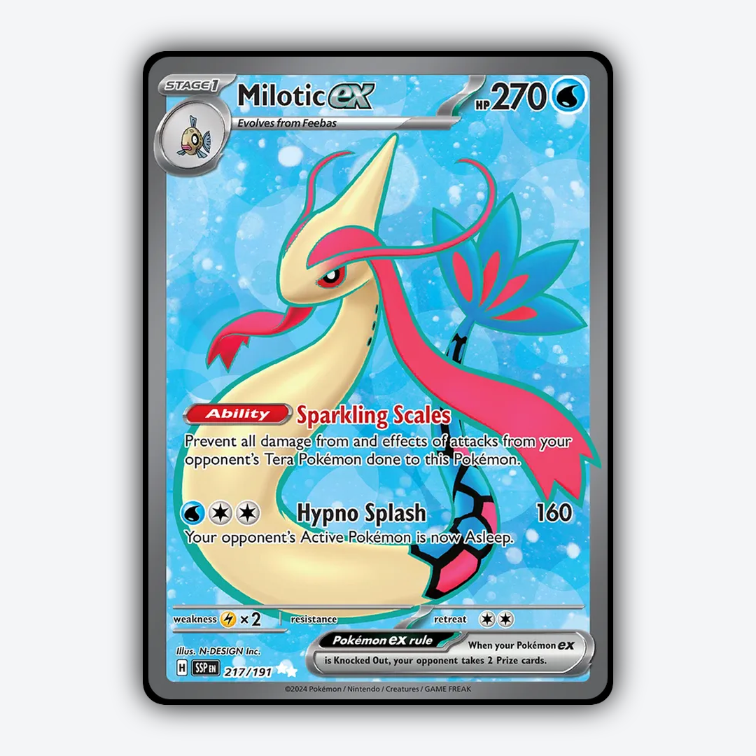 Milotic ex #217 - Surging Sparks Set - Card Rug