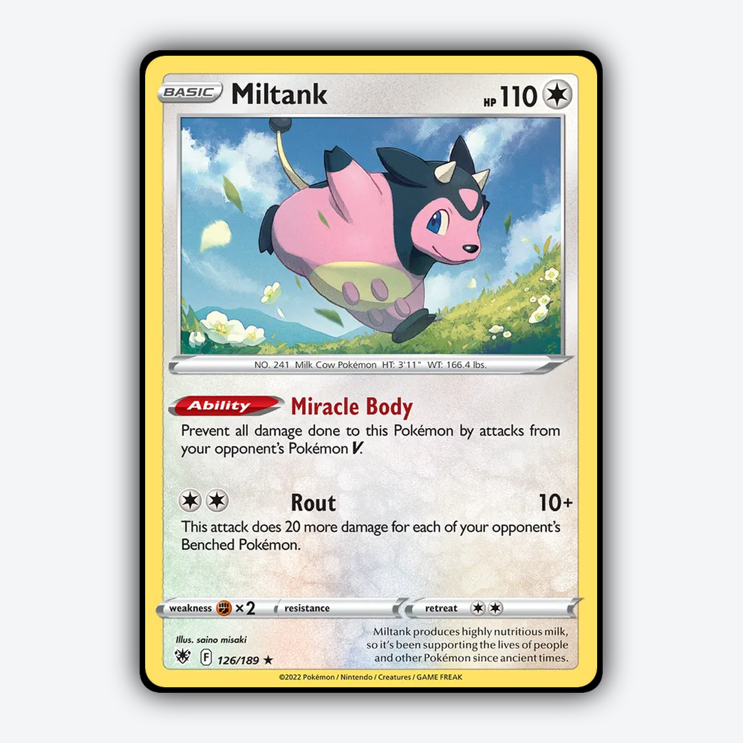 Miltank 126/189 - Astral Radiance Set - Card Rug