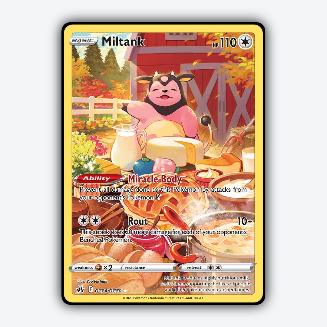 Miltank #24 - Crown Zenith Set - Card Rug