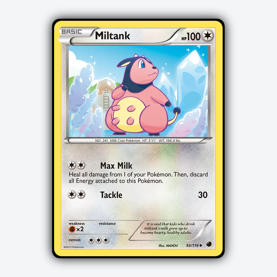 Miltank 093/116 - Plasma Freeze Set - Card Rug