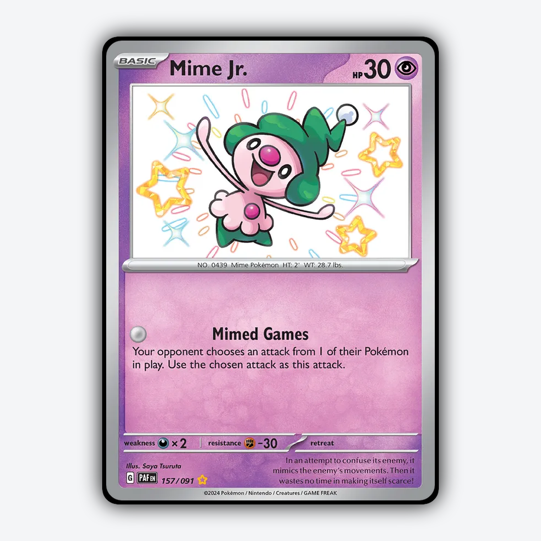 Mime Jr. #157 - Paldean Fates Set - Card Rug