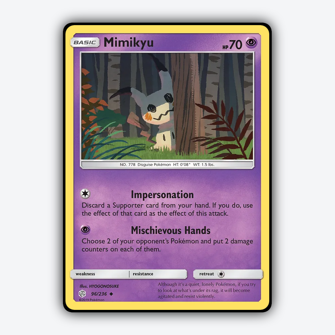 Mimikyu 096/236 - Cosmic Eclipse Set - Card Rug