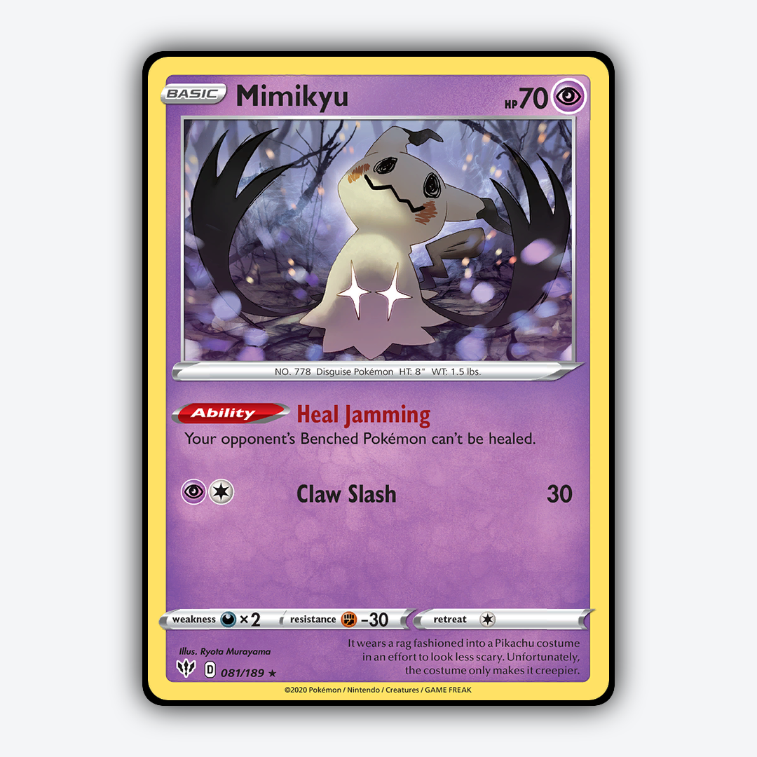 Mimikyu 081/189 - Darkness Ablaze Set - Card Rug