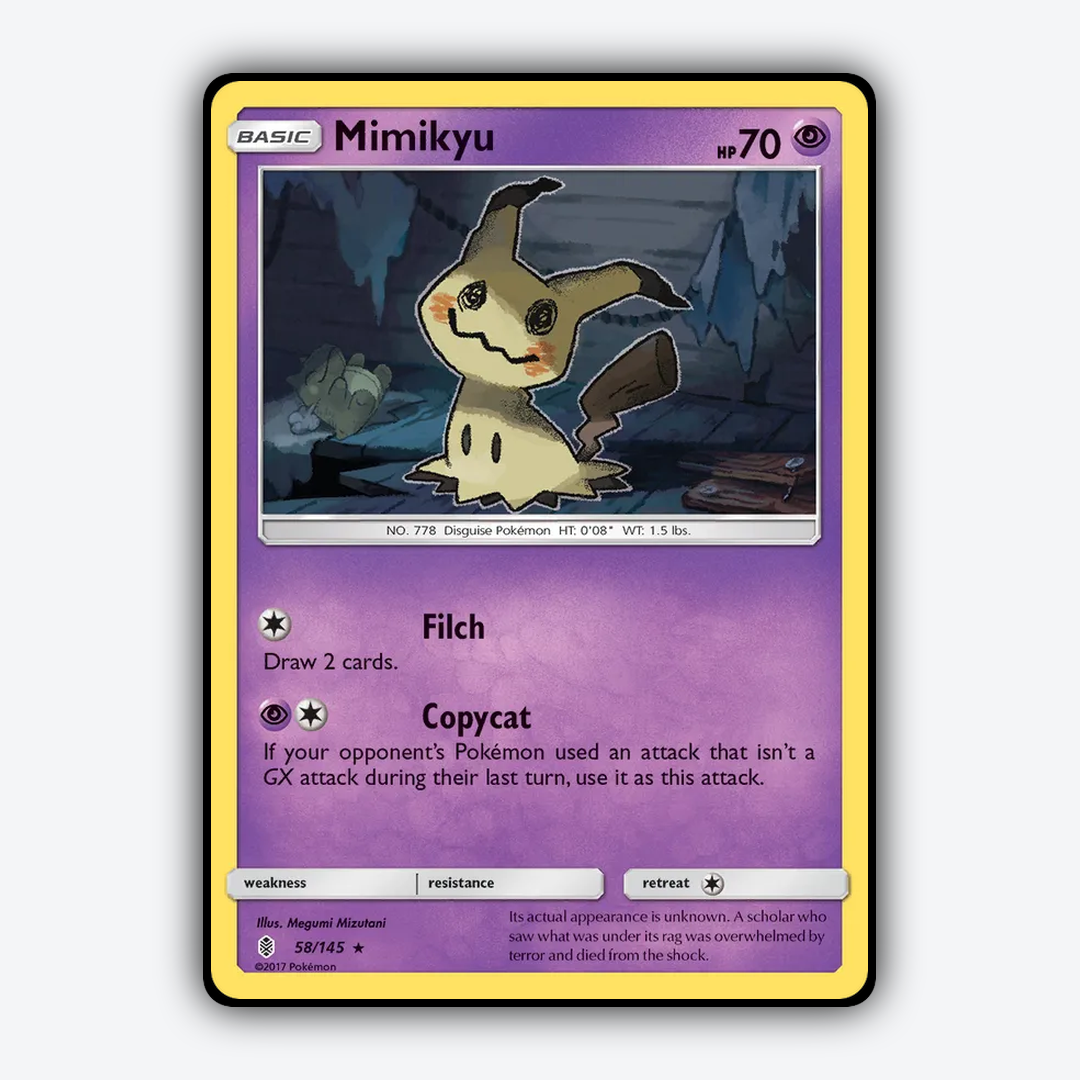 Mimikyu 058/145 - Guardians Rising Set - Card Rug