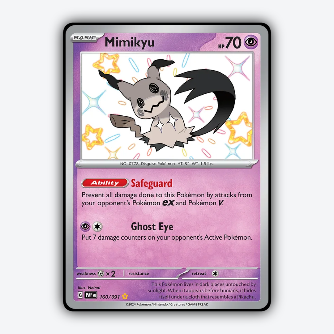 Mimikyu #160 - Paldean Fates Set - Card Rug