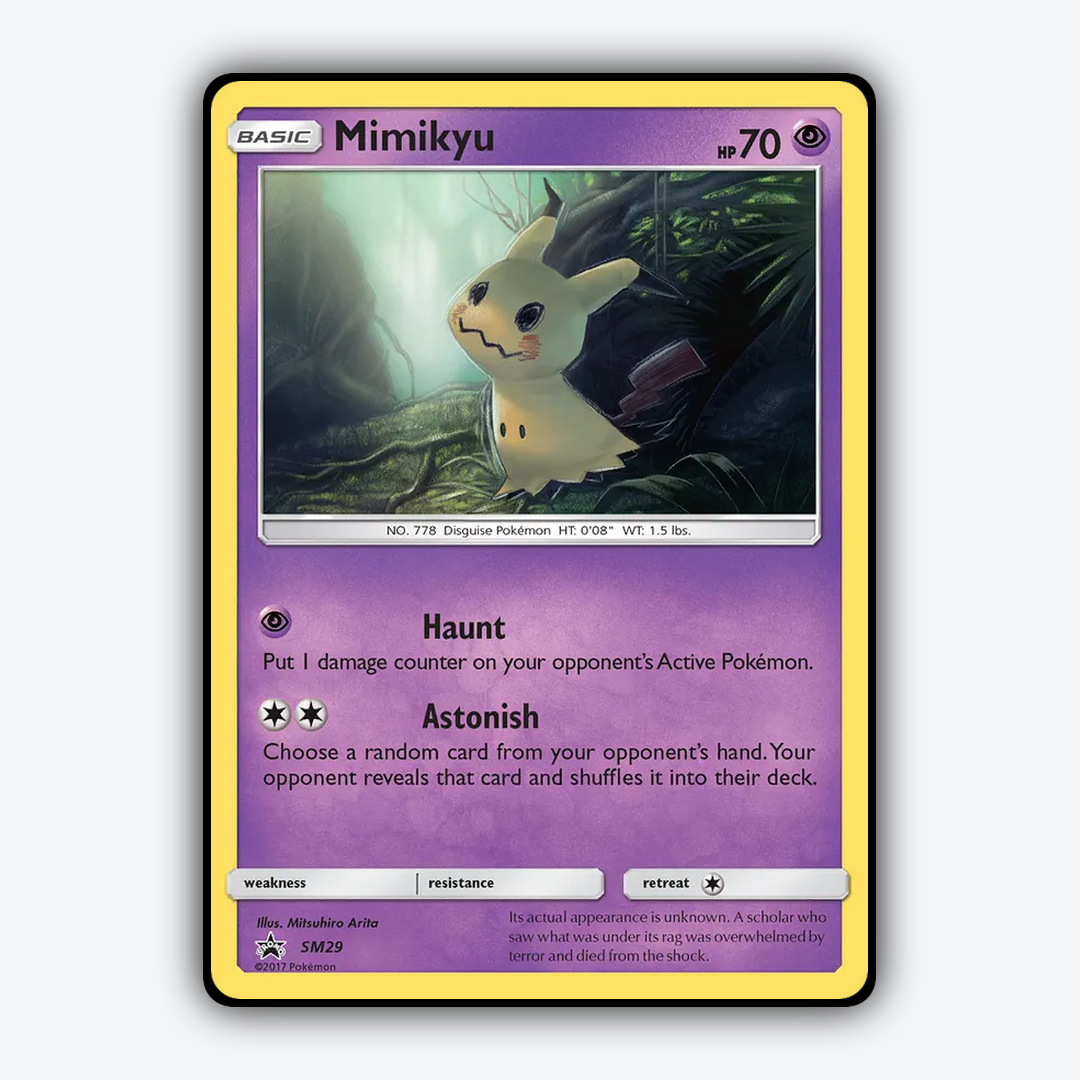 Mimikyu #29 - SM Black Star Promos Set - Card Rug