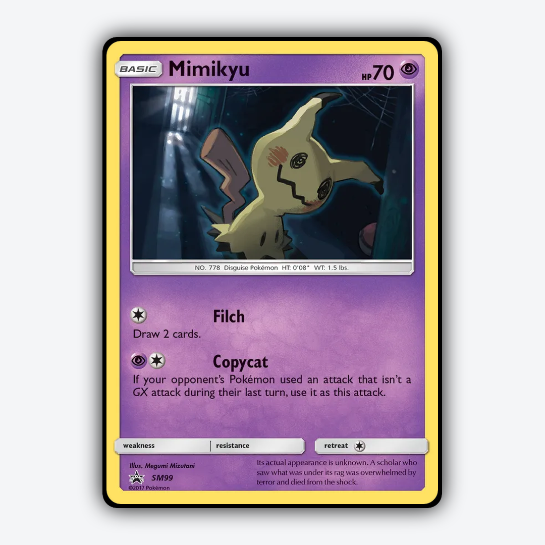 Mimikyu #99 - SM Black Star Promos Set - Card Rug