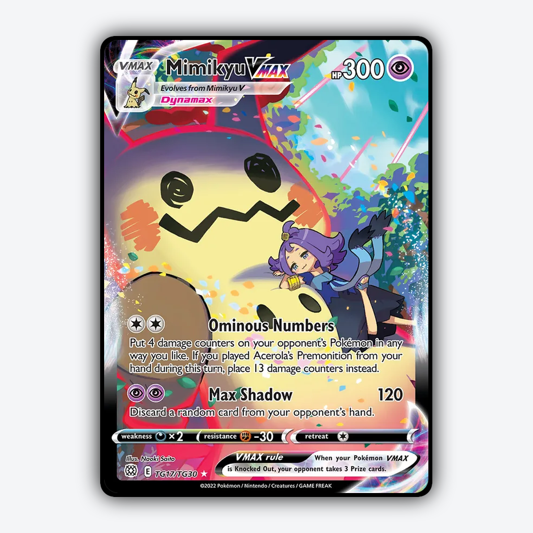 Mimikyu VMAX TG017/30 - TG017/30 Brilliant Stars Trainer Gallery Set - Card Rug
