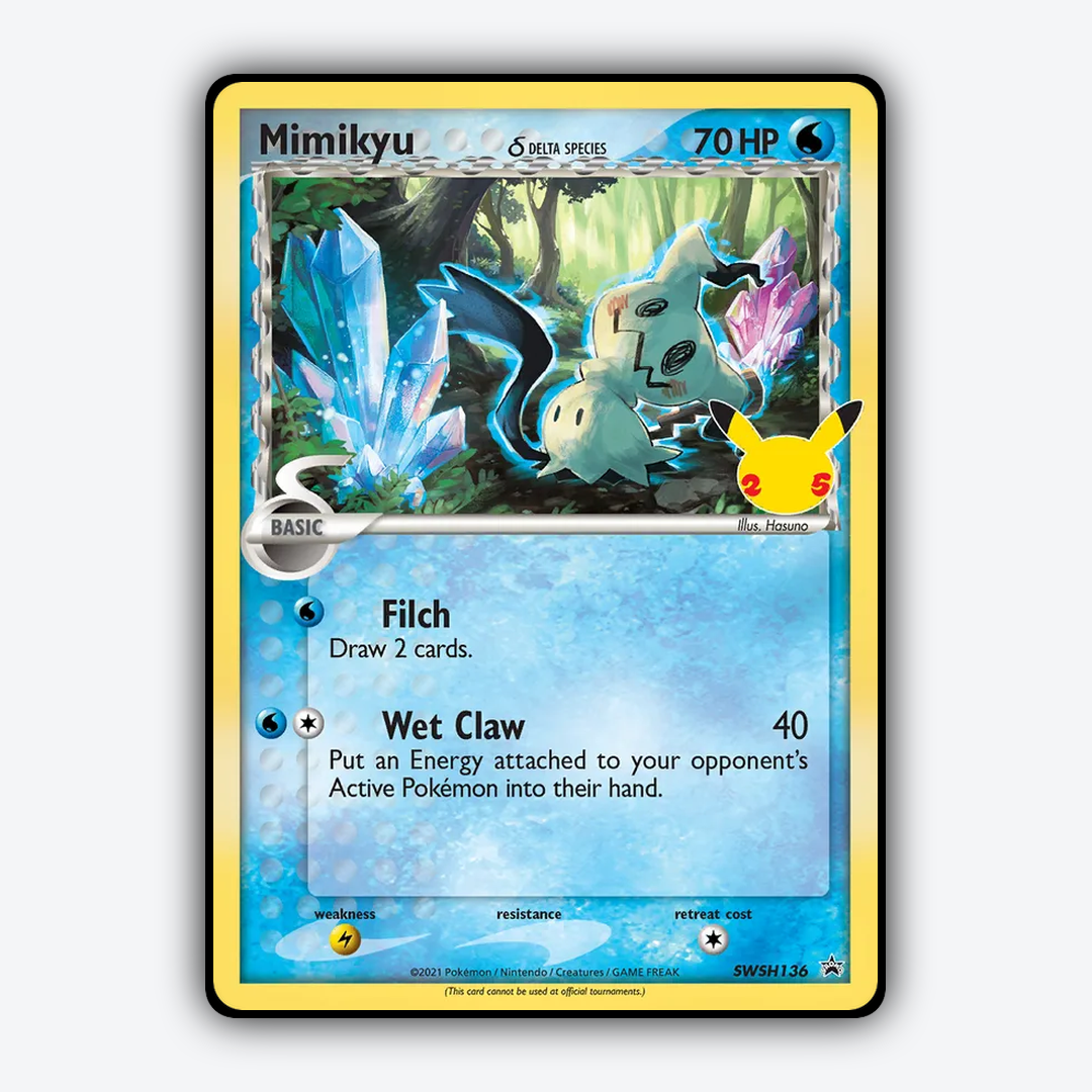 Mimikyu δ #136 - SWSH Black Star Promos Set - Card Rug