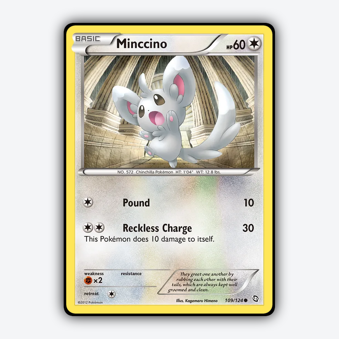 Minccino 109/124 - Dragons Exalted Set - Card Rug