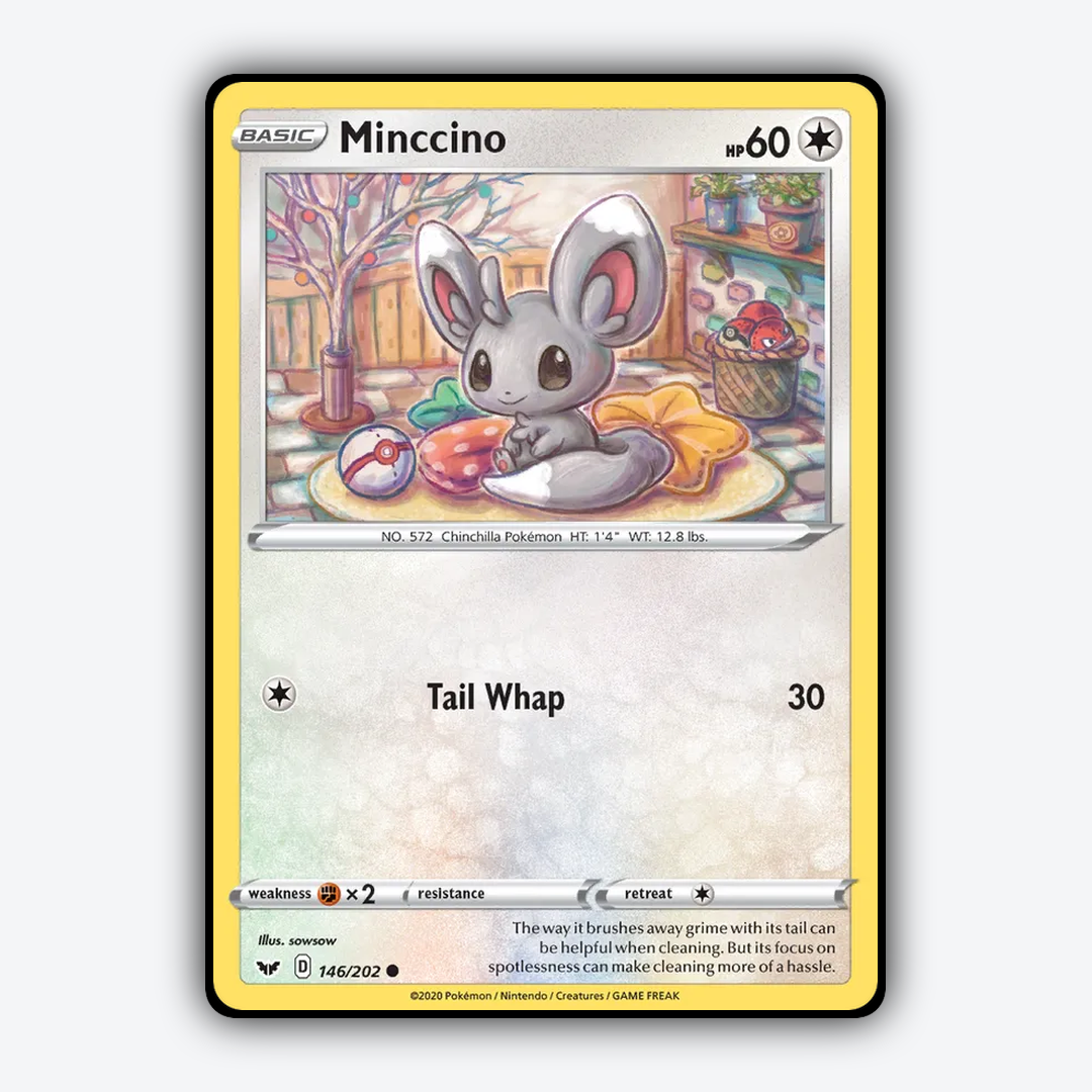 Minccino 146/202 - Sword & Shield Set - Card Rug