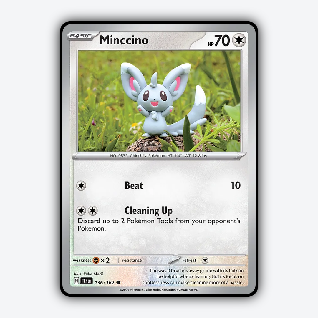 Minccino 136/162 - Temporal Forces Set - Card Rug