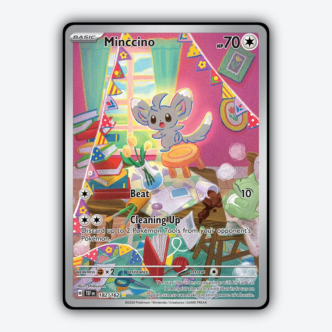 Minccino 182/162 - Temporal Forces Set - Card Rug