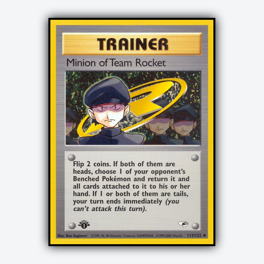 Minion of Team Rocket 113/132 - Gym Heroes Set - Card Rug