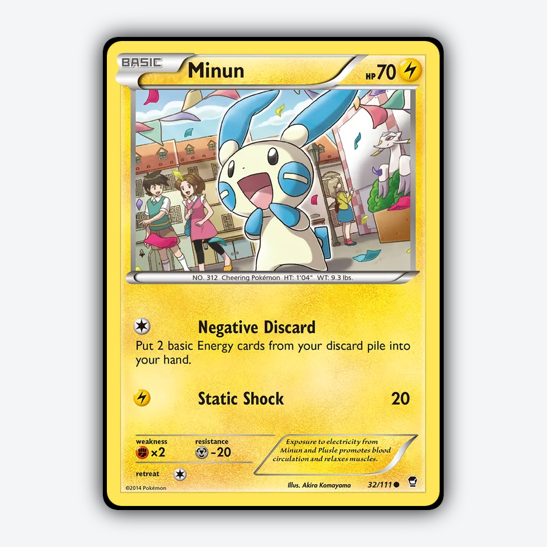 Minun 032/111 - Furious Fists Set - Card Rug